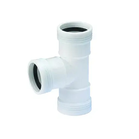 PP afvoer T-stuk 88.5° mof wit