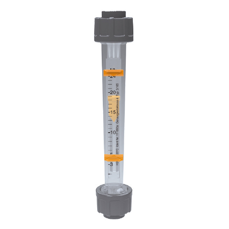 PVC doorstroommeter met kunststof beklede drijver