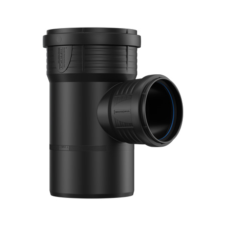 PP Master afvoer T-stuk 87.5° mof x spie verloop