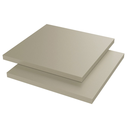 1038-000001 PP plaat geëxtrudeerd grijs 2000x1000x1 mm