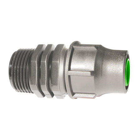 1106-802016 Drip klem puntstuk 16 x 3/4" buitendraad