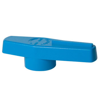 PVC hendel voor kogelkraan - blauw
