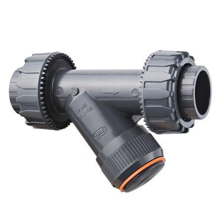 PVC vuilvanger 45° RVUIV EPDM 2x wartel