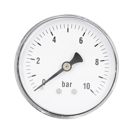 Stalen manometer a.a. 63 mm - droog