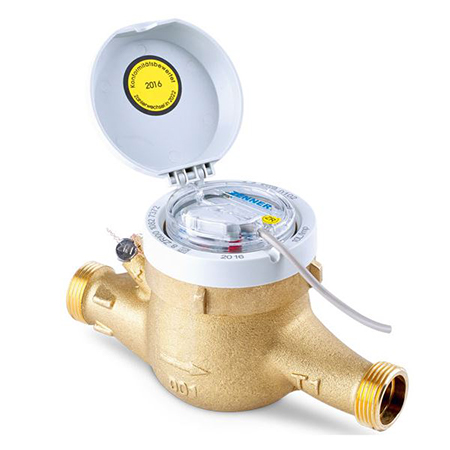 Watermeter meerstraal droogloper met impulsgever