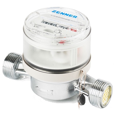 Watermeter eenstraal droogloper