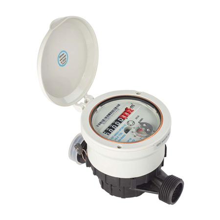 Watermeter eenstraal droogloper kunststof