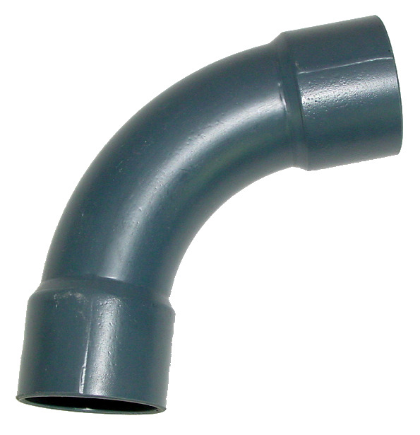 PVC handvorm bocht 75°