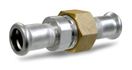 RVS koppeling 3-delig press