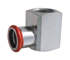 Verzinkt knie 90° bin. x press