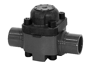 PVC membraanafsluiter spie-eind normaal geopend EPDM