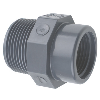 PVC HD draad verloopstuk bui. x bin.