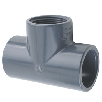 PVC HD T-stuk 90° lijm x bin.