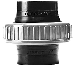 PE driedelige koppeling stuiklas SDR 11 VITON