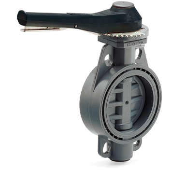 PVC vlinderklep standindicator RVS as - VITON