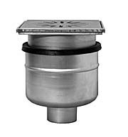6420-000000 RVS vloerput o.u. 200x200 mm in hoogte verstelbaar