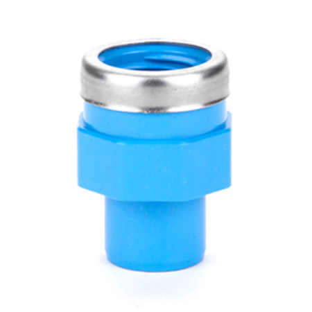 PVC perslucht inzetschroefbus RVS steunring lijm x bui.