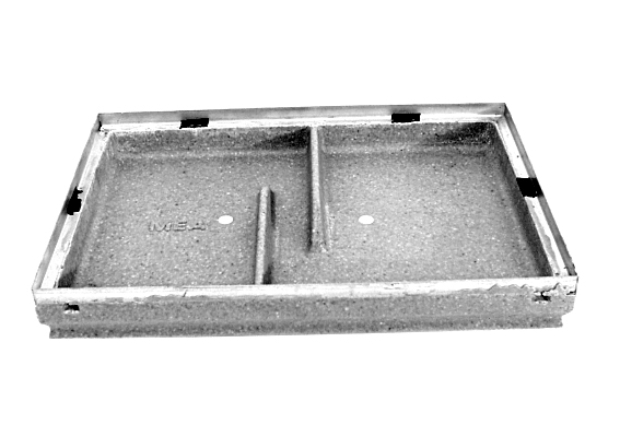 9175-190300 Polyester beton voetenschraperbak 100x50x8 cm zonder afdekrooster
