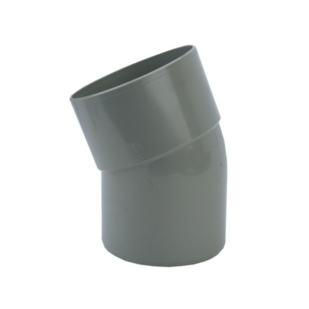PVC afvoer bocht 22° lijm x spie
