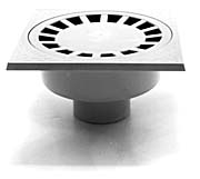 9328-000150 PVC vloerput o.u. 150x150 mm los deksel type G