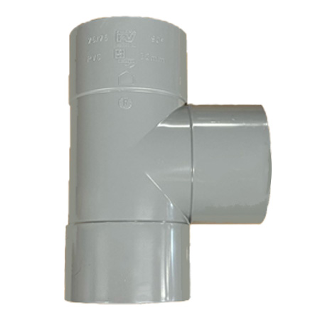 9350-032032 PVC afvoer T-stuk 90° 32x32 mm