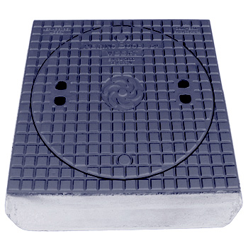 Beton putafdekking met GY waaiermotief
