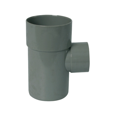 PVC afvoer verloop T-stuk 90° lijm x spie